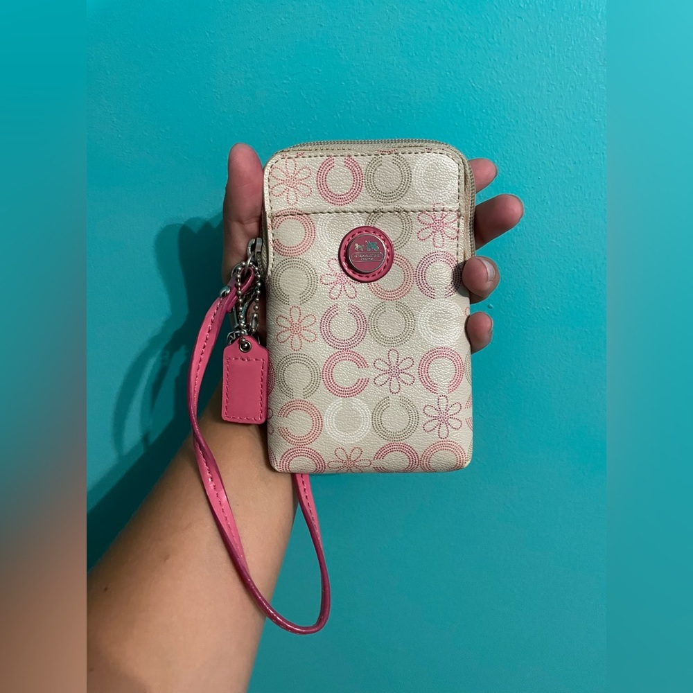 Coach phone wristlet